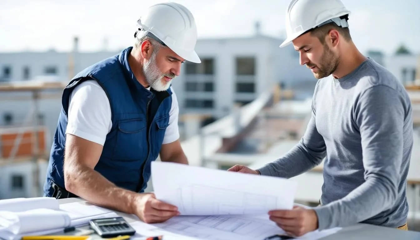 Commercial roof service planning with a facility owner